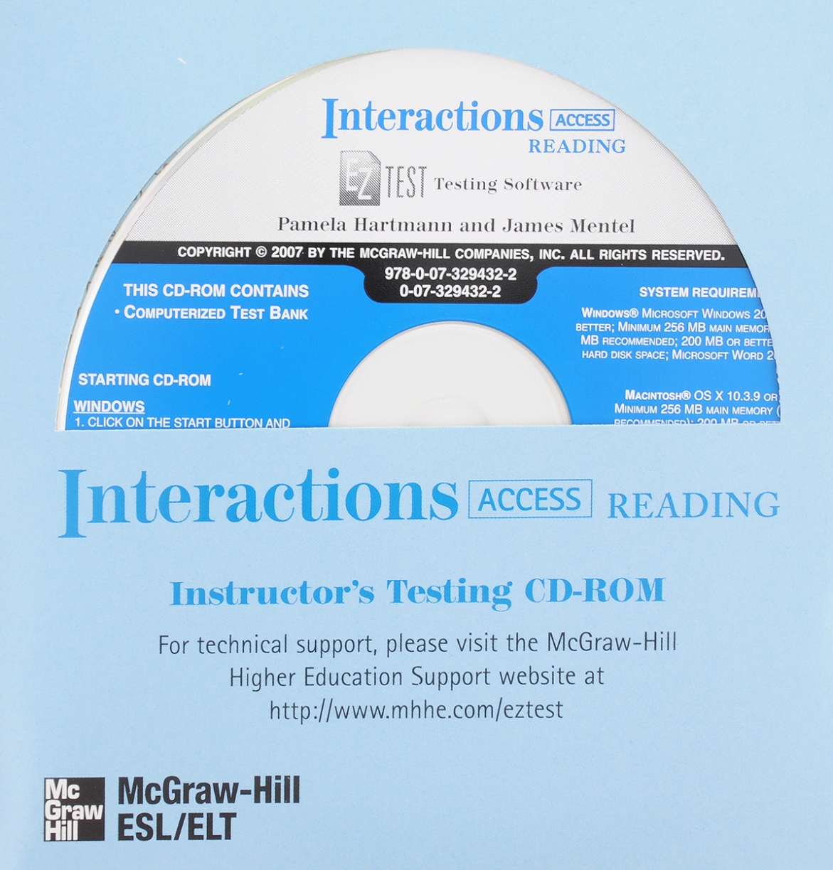 Hartmann Pamela Interactions Access Reading/Writing EZ Test Generator 2007 CD-ROM 