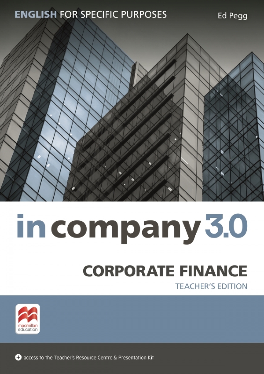 Ed Pegg In Company 3.0 ESP Corporate Finance Teacher's Book +Webcode Pack 