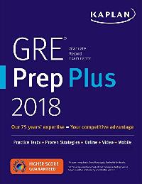 Kaplan Test Prep GRE Prep Plus 2018 