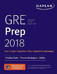 Kaplan Test Prep GRE Prep 2018 