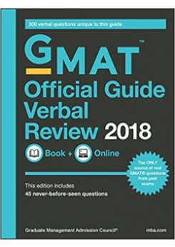 GMAT Official Guide 2018. Verbal Review: Book + Online 