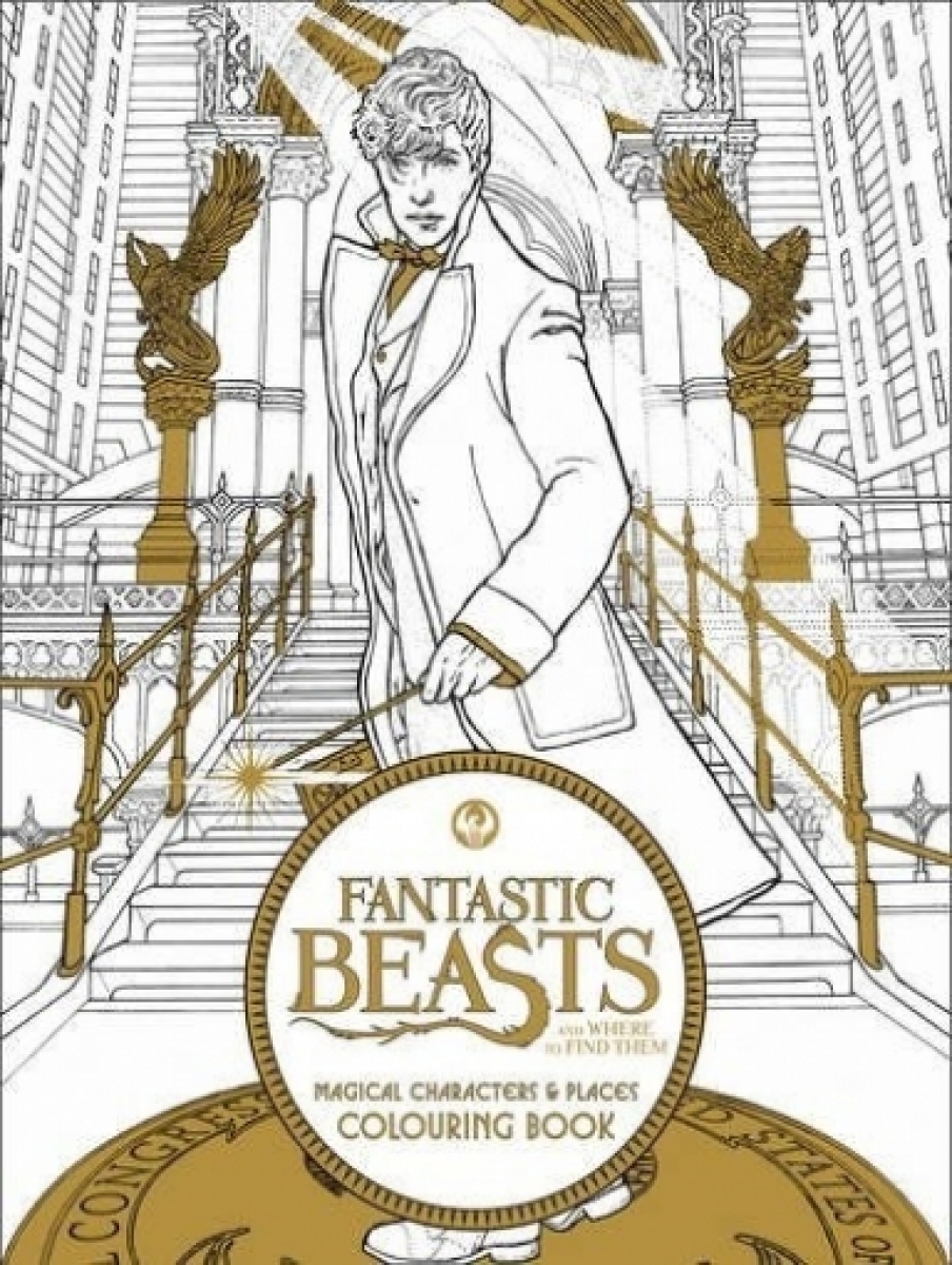 Fantastic Beasts and Where to Find Them. Magical Characters and Places Colouring Book 