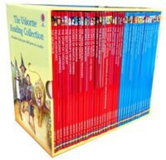 Usborne Young Reading Collection. 40 Illustrated Books Box Set Read at Home. L1-2 