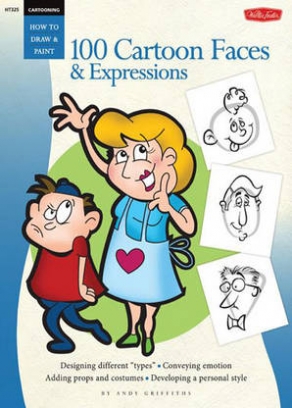 Oesterle Joe 100 Cartoon Faces & Expressions 