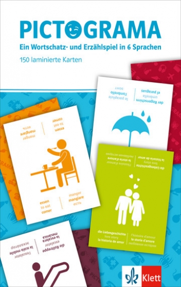 Kaufmann S. Pictograma. Ein Wortschatz- und Erzählspiel in 6 Sprachen. 150 laminierte Spielkarten 