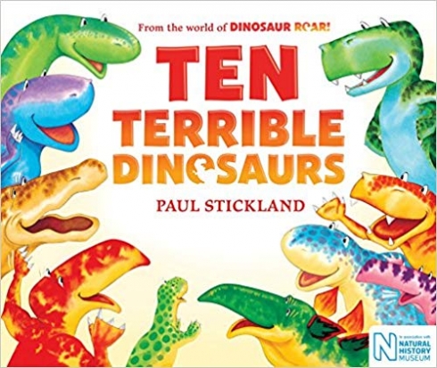 Stickland Paul Ten Terrible Dinosaurs. Board book 