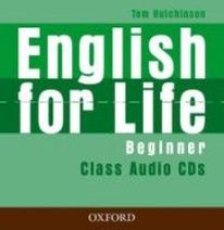 Tom Hutchinson English for Life Beginner Class Audio CDs (3) 