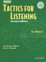 Jack C. Richards and Sue Brioux Aldcorn Tactics for Listening Second Edition Basic Test Booklet with Audio CD 