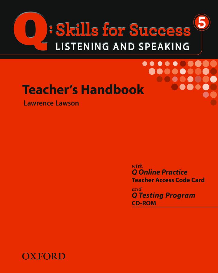 Lawrence Lawson Q: Skills for Success Listening and Speaking 5 Teacher's Book with Testing Program CD-ROM 