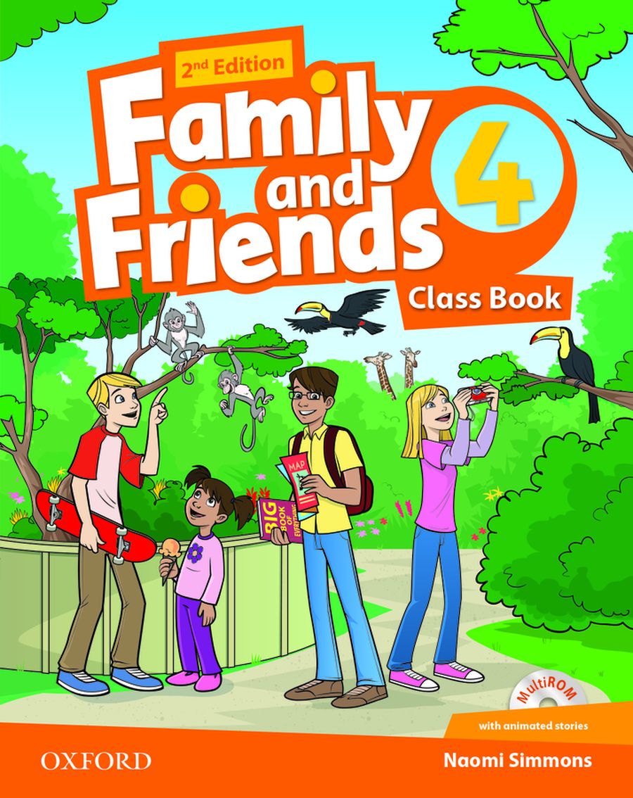 Tamzin Thompson, Naomi Simmons, Jenny Quintana Family and Friends Second Edition 4 Class Book and multiROM Pack 