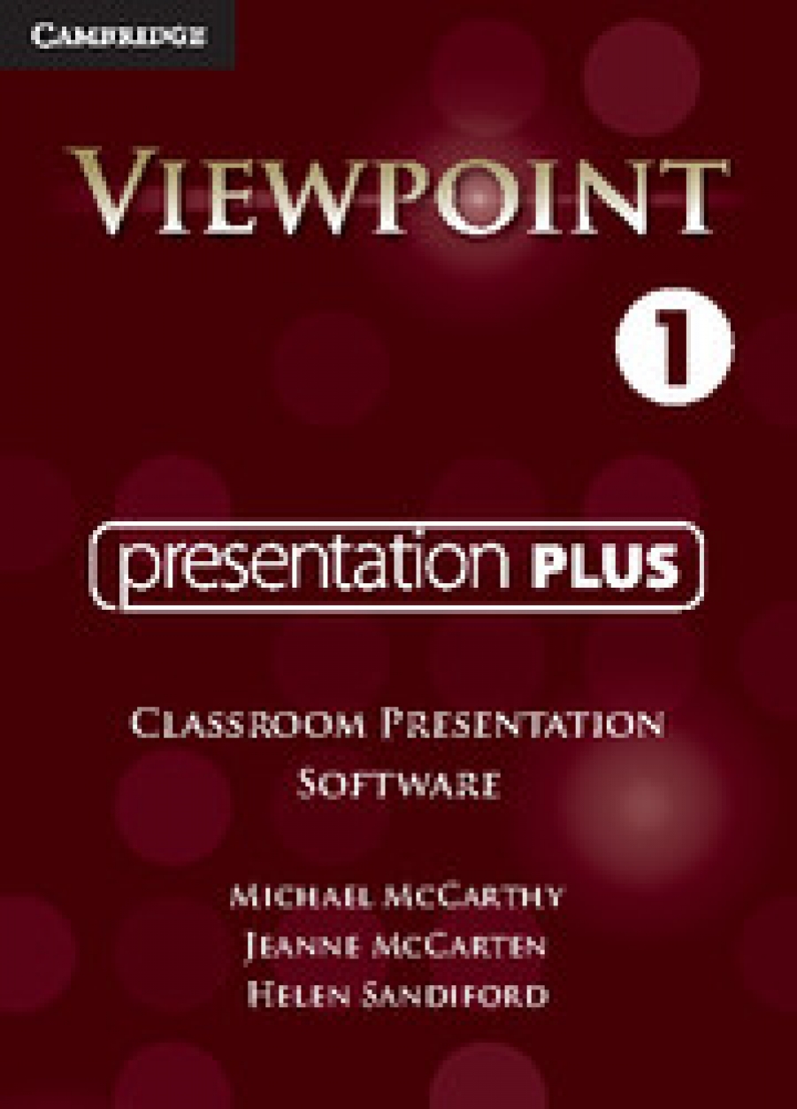 Michael McCarthy, Jeanne McCarten, Helen Sandiford Viewpoint Level 1 Presentation Plus Classroom Presentation Software 