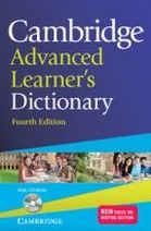 Cambridge Advanced Learner's Dictionary 4th Edition Hardback with CD-ROM 