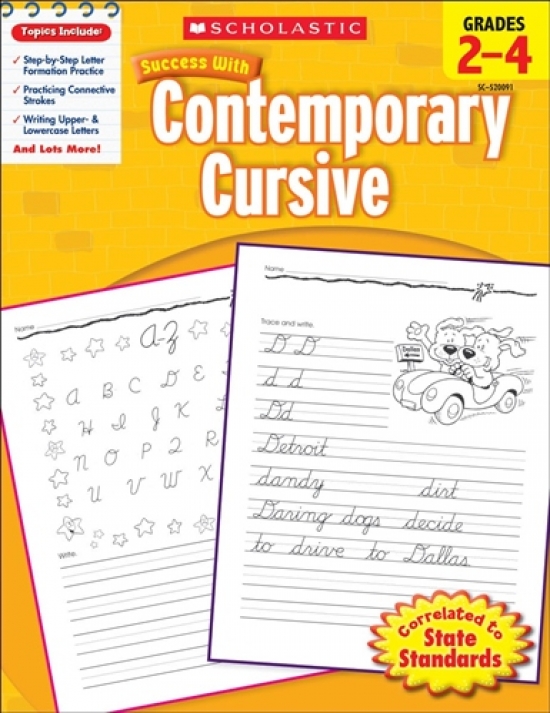 Scholastic Success with Contemporary Cursive, Grades 2-4 