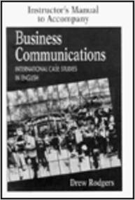 Rodgers Drew Business Communications Instructor's Manual 