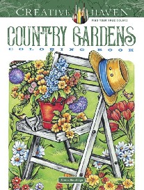 Goodridge Teresa Country Gardens Creative Haven Coloring Book 
