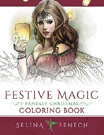 Fenech Selina Festive Magic - Fantasy Christmas Coloring Book 