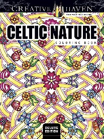 Buziak Cari Creative Haven Deluxe Edition Celtic Nature Designs Coloring Book 