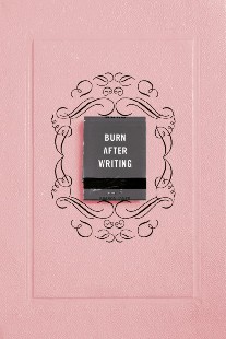 Jones Sharon Burn After Writing (Pink) 