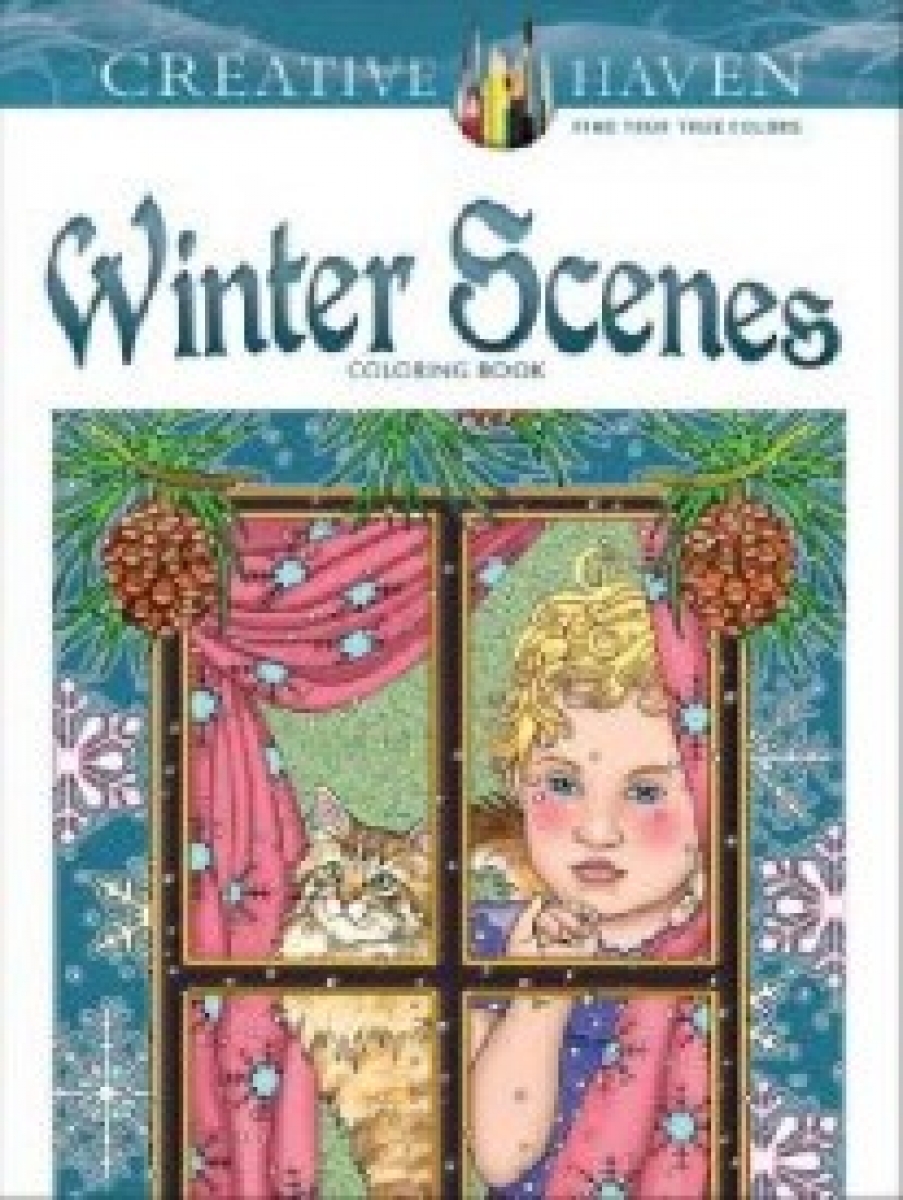 Noble Marty Creative Haven Winter Scenes Coloring Book 