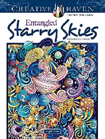 Porter Angela Creative Haven Entangled Starry Skies Coloring Book 