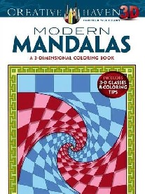 Randall, McVey Creative Haven 3-D Modern Mandalas Coloring Book 