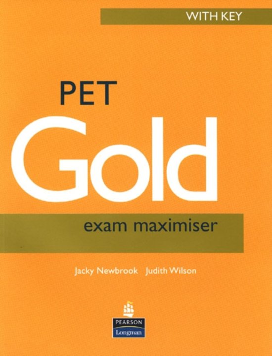 Judith Wilson PET Gold Exam Maximiser (with Key) and Audio CD Pk 