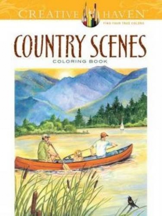 Barlowe, Dot Creative Haven Country Scenes Coloring Book 