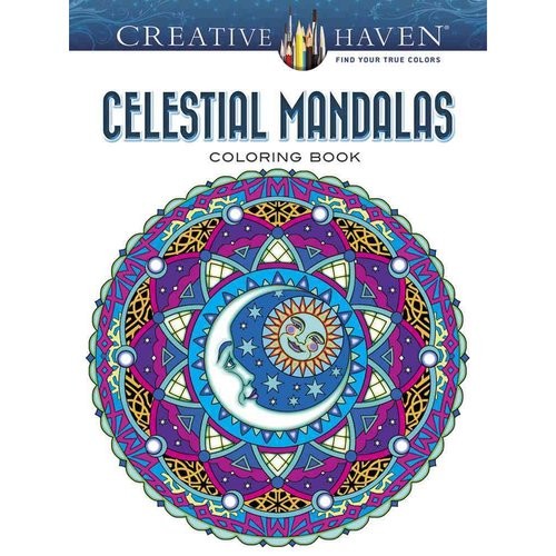 Noble Marty Creative Haven Celestial Mandalas Coloring Book 