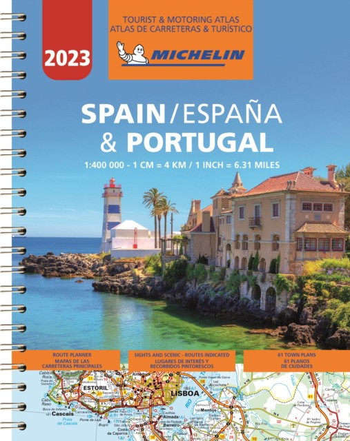 Michelin Spain & portugal 2023 - tourist and motoring atlas (a4-spiral) 