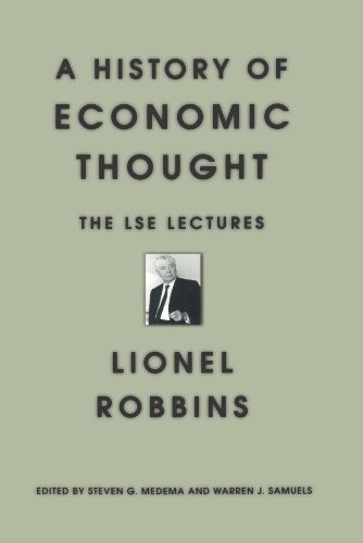 Robbins, Lionel History of economic thought 