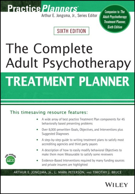 Berghuis David J., Peterson L. Mark, Bruce Timothy The Complete Adult Psychotherapy Treatment Planner, 6 ed.- Wiley, 2021   ISBN: 9781119629931 