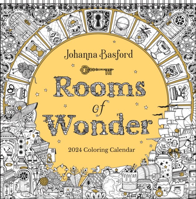 Johanna, Basford Johanna Basford 2024 Coloring Wall Calendar: Rooms of Wonder 