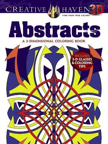 Johnson, Brian Creative Haven 3-D Abstracts Coloring Book 