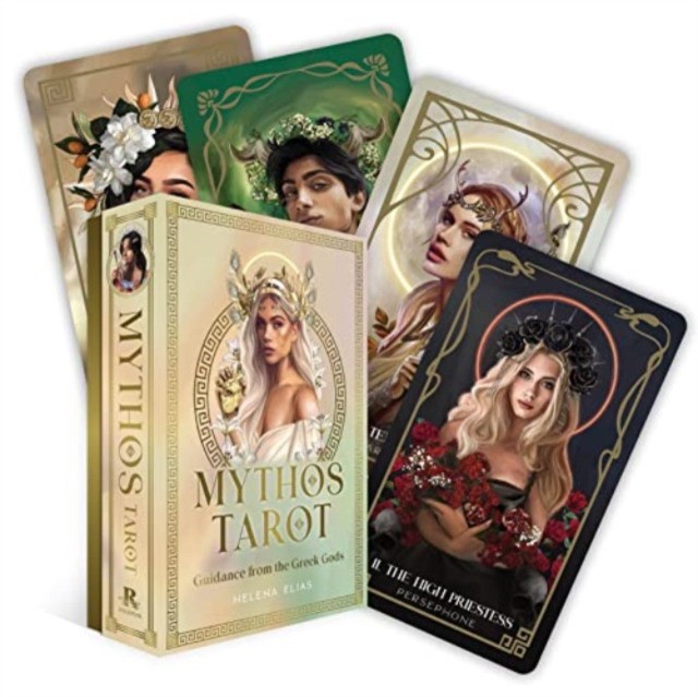 Elias  Helena Mythos Tarot: Guidance from the Greek Gods (78 Gilded Cards and 128-Page Full-Color Guidebook) 