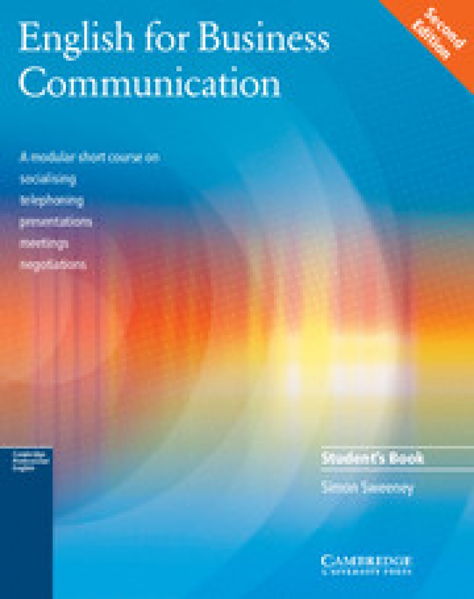 Simon Sweeney English for Business Communication Second edition Student's book 