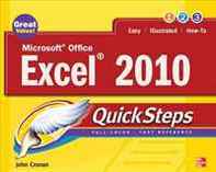 John Cronan Microsoft Office Excel 2010 QuickSteps 