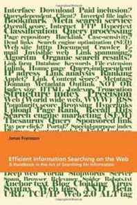 Jonas Fransson Efficient Information Searching on the Web: A Handbook in the Art of Searching for Information 