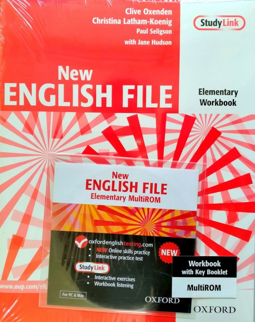 Clive Oxenden New English File Elementary Workbook with key and MultiROM Pack 