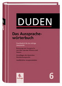 Max M. Duden. Vol.6 Das Aussprachewoerterbuch 
