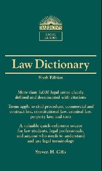 Gifis Steven H. Barron's Law Dictionary 6 ed. ( ) 