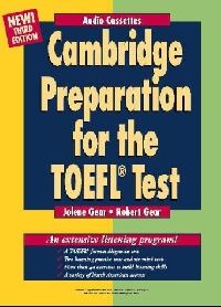 Jolene Gear Cambridge Preparation for the Toeflr Test 