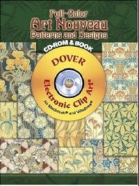Beauclair Ren Full-Color Art Nouveau Patterns and Designs CD-ROM and Book (       ) 