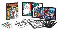 Dover Christmas Stained Glass Coloring Fun Set (    ) 