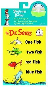 Dr Seuss, Seuss One Fish, Two Fish, Red Fish, Blue Fish Book & CD 