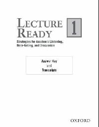 Peg Sarosy and Kathy Sherak Lecture Ready 1 Answer Key/ Script 