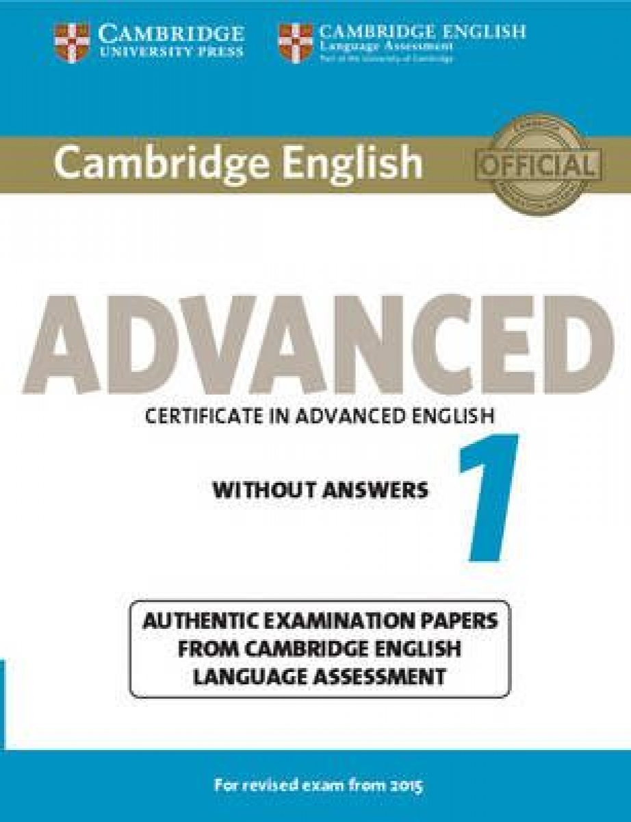 Cambridge English Advanced 1 (for revised exam 2015) Student's Book without Answers 