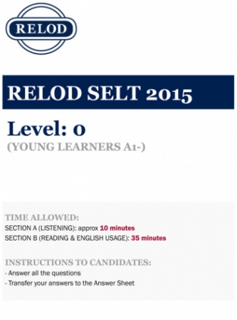 RELOD RELOD SELT 0 12 TEST+ ANSWER LIST 