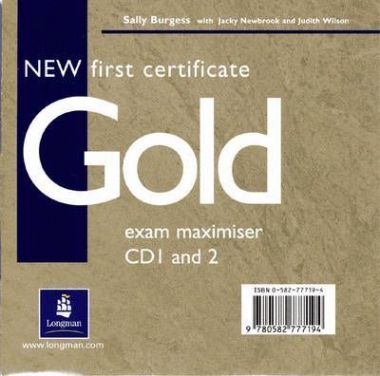 Burgess, Sally New First Certificate Gold  Exam Maximiser Audio CDs (2) 
