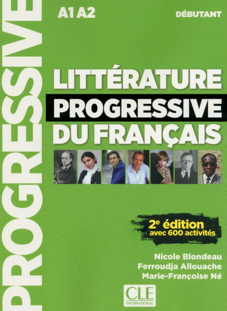 Ferroudja Allouache Litterature Progressive du francais 2eme edition Debutant A1-A2 Livre + CD Nouvelle couverture 