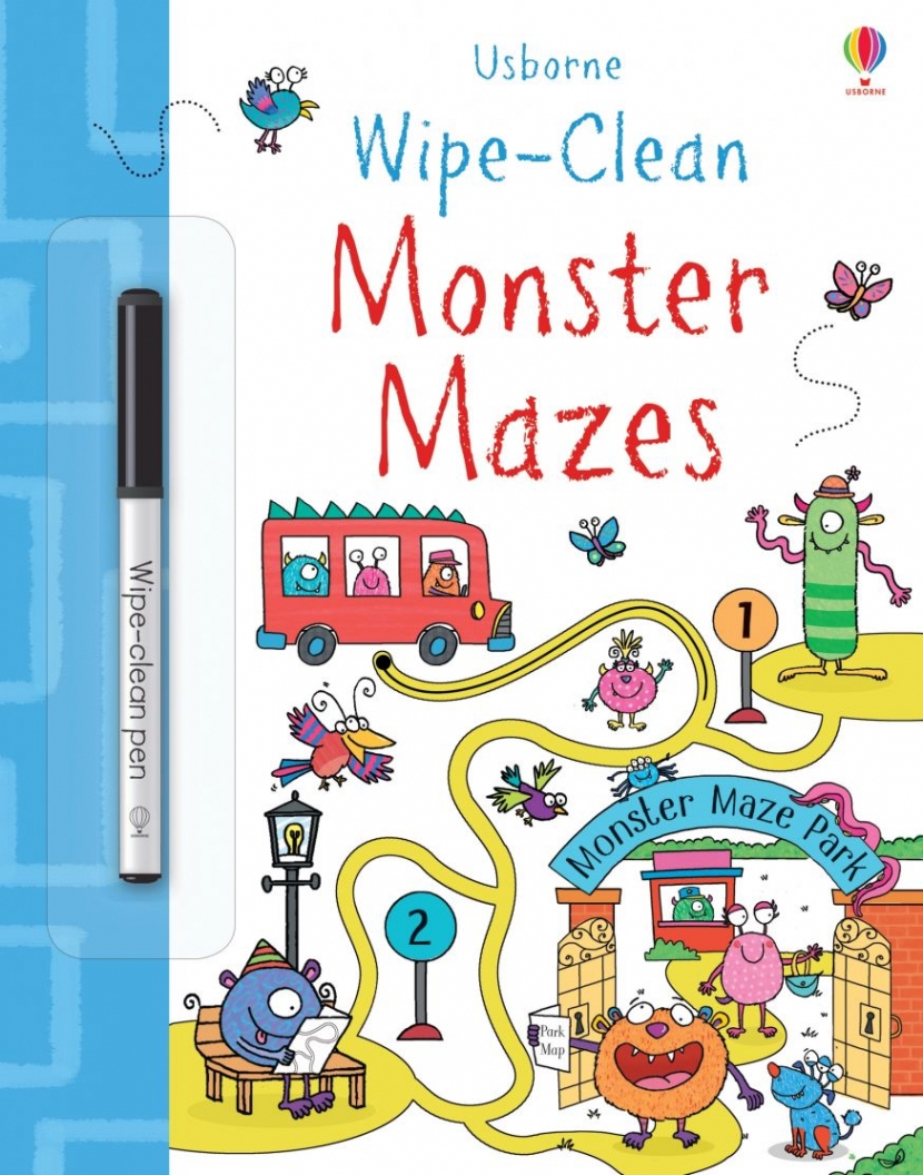 Jane Bingham Wipe-Clean Monster Mazes 
